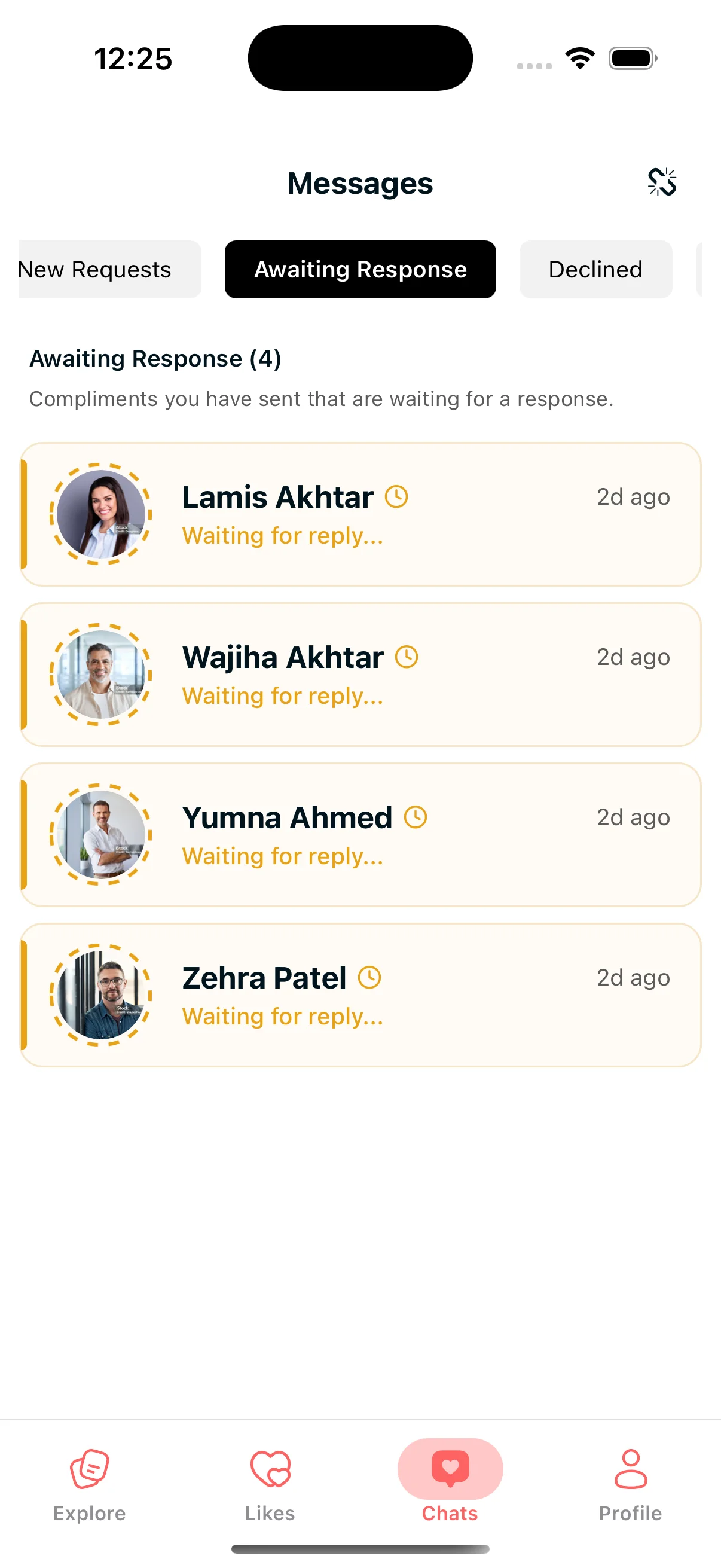 App screen