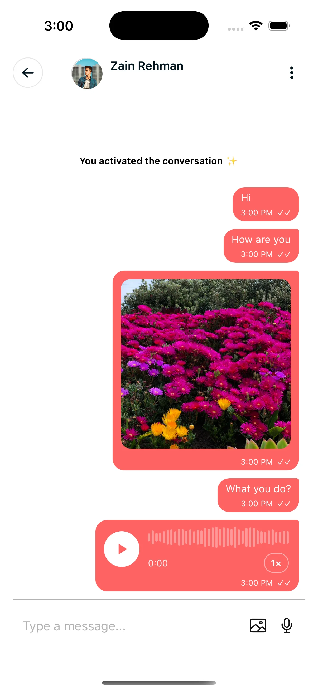 App screen